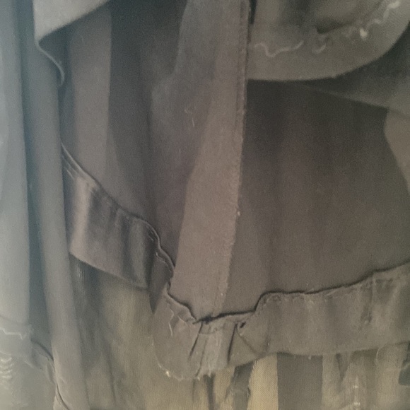 La Femme Chiffon Ruched Open Back Sequin Maxi Dress, Size 0 (Flawed) - Picture 11 of 12